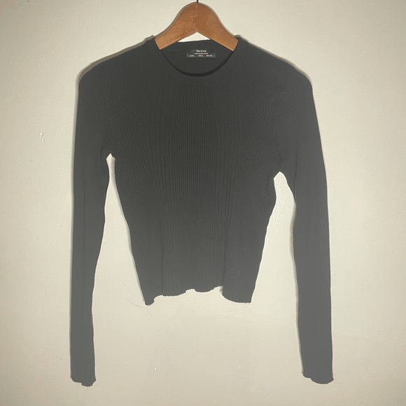 Bershka Knitted Long Sleeve Tee - Picture 2 of 4